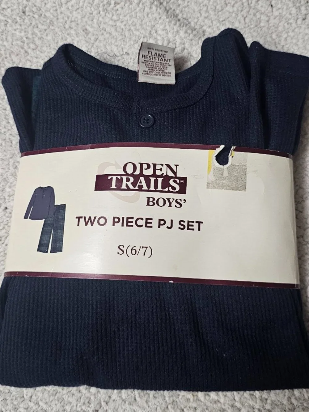 Open Trails - Boys' Two-Piece PJ Set - Size S(6/7) - New Without Tags